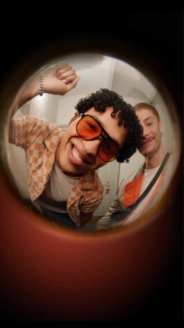 lowres highlife social media content motion design jägermeister organge spyhole